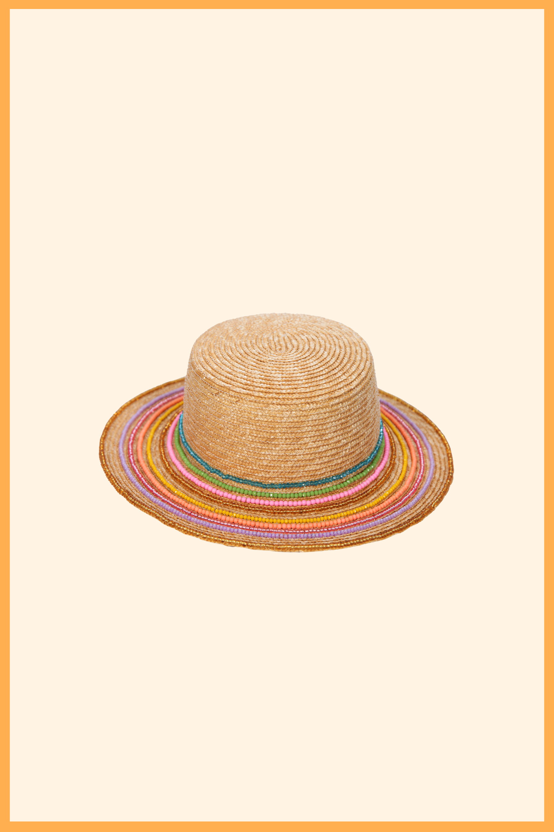 BORA BORA LIGHTWEIGHT STRAW CUSTOM CANOTIER HAT
