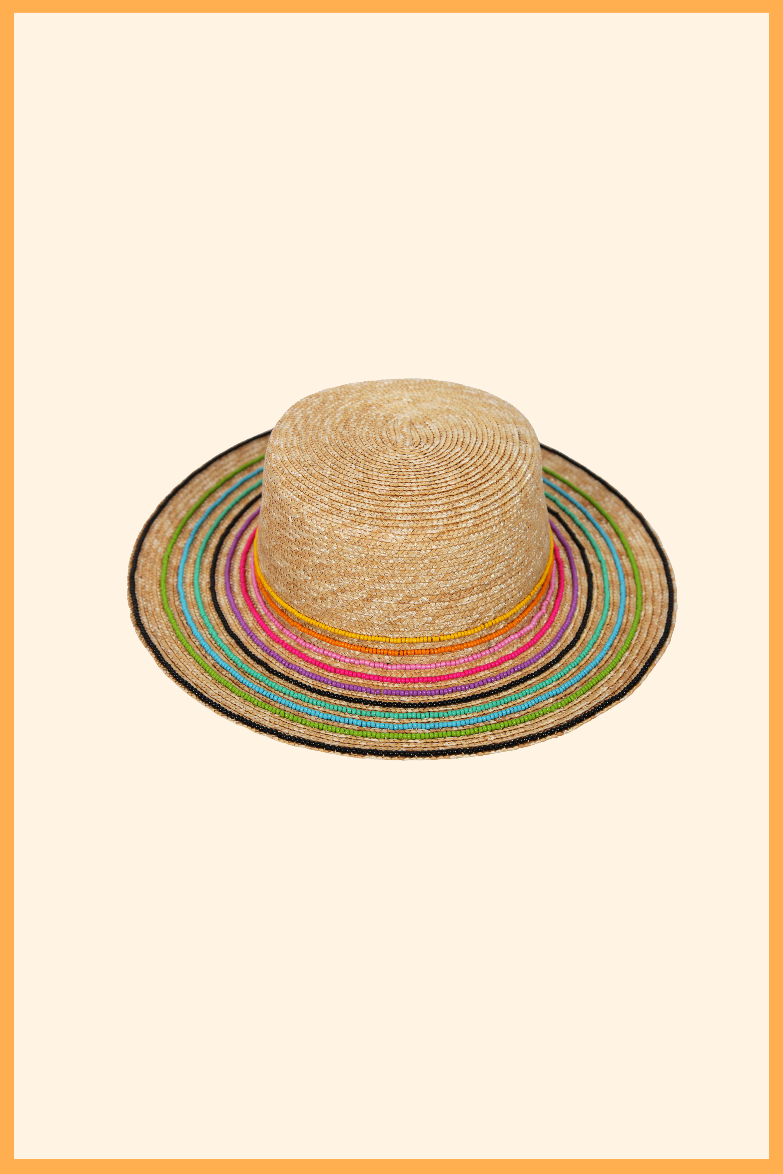 CUSTOMIZED LIGHT BREEZE STRAW CANOTIER HAT
