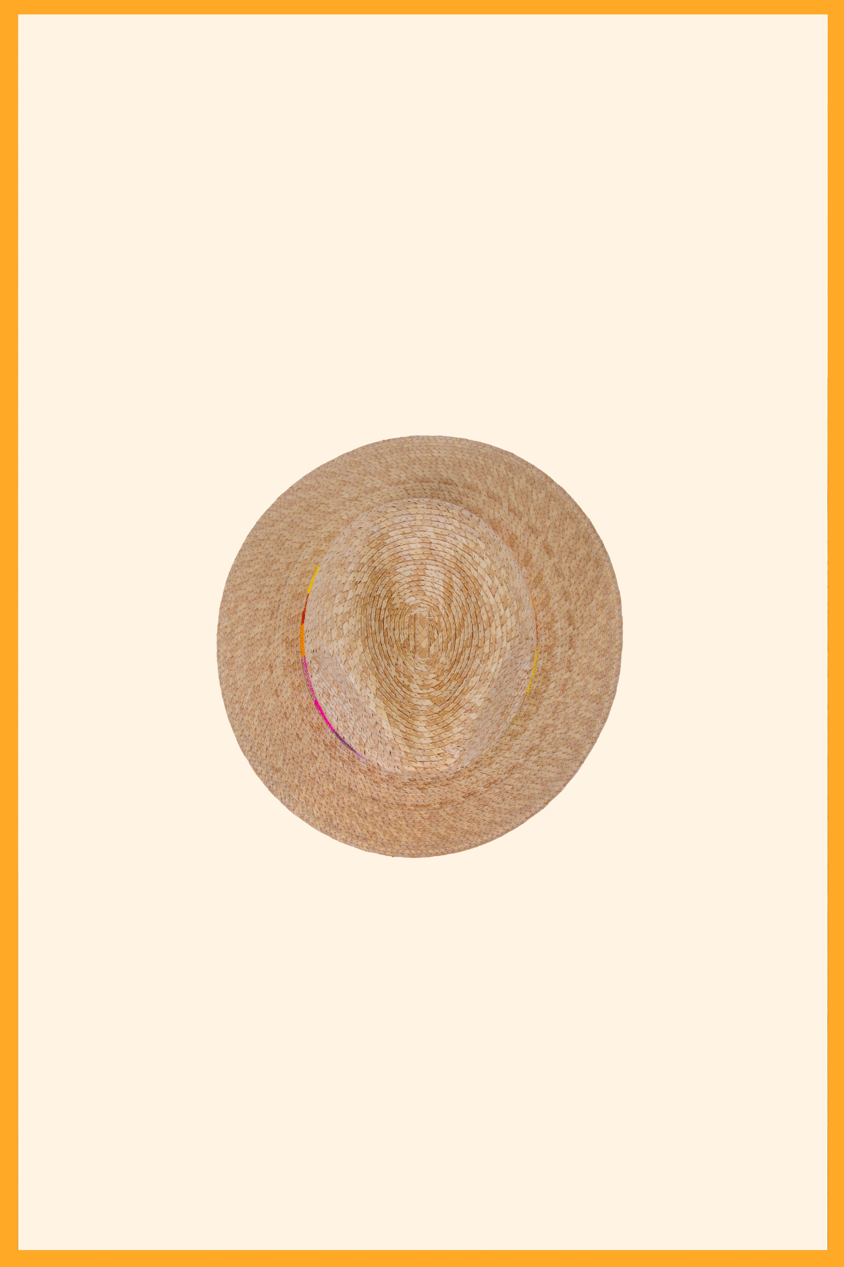 Zélie - Chapeau de soleil en feuille de palmier