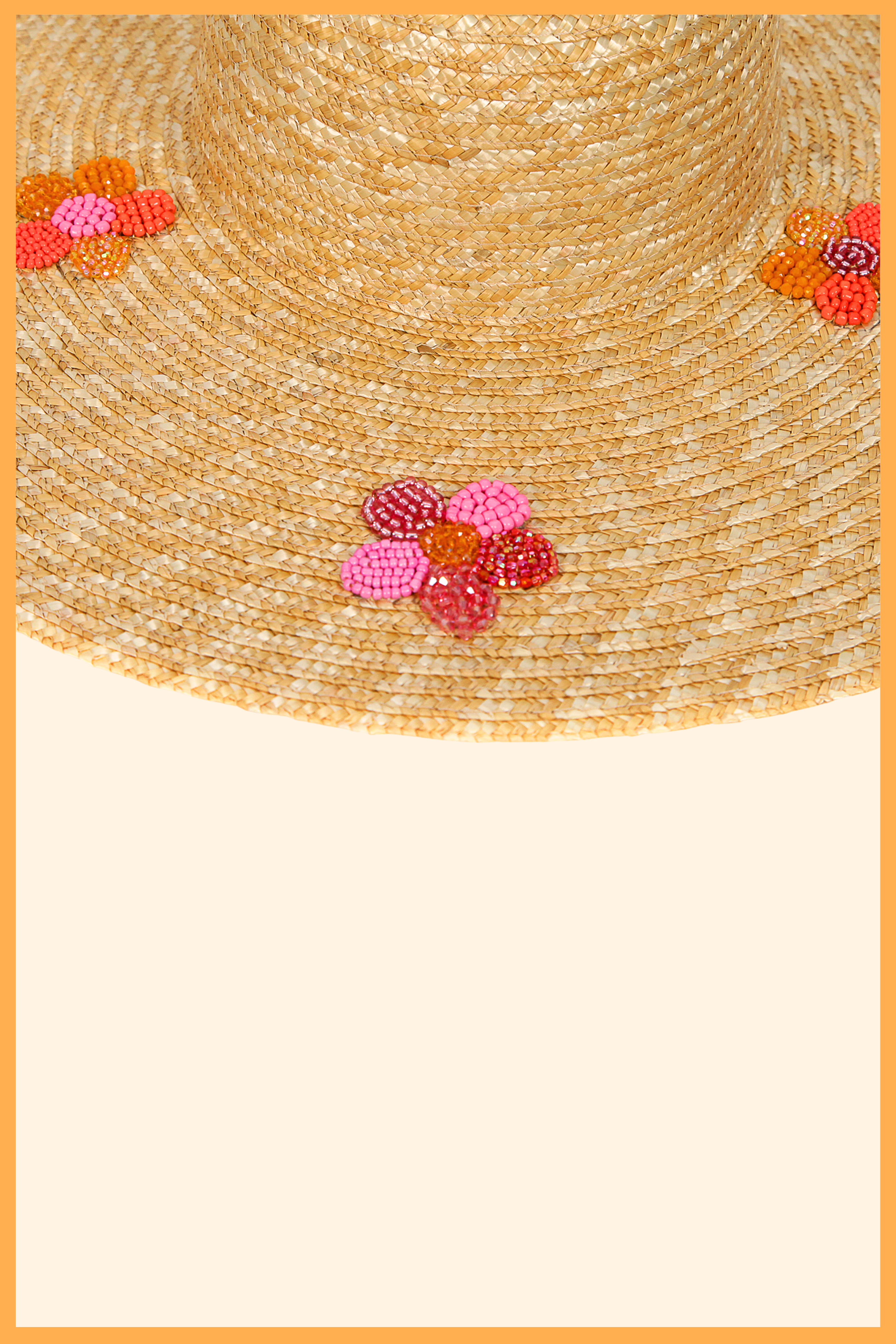 CHAPEAU À BORD LARGE AVEC FLEURS BRODÉS - PALOMA