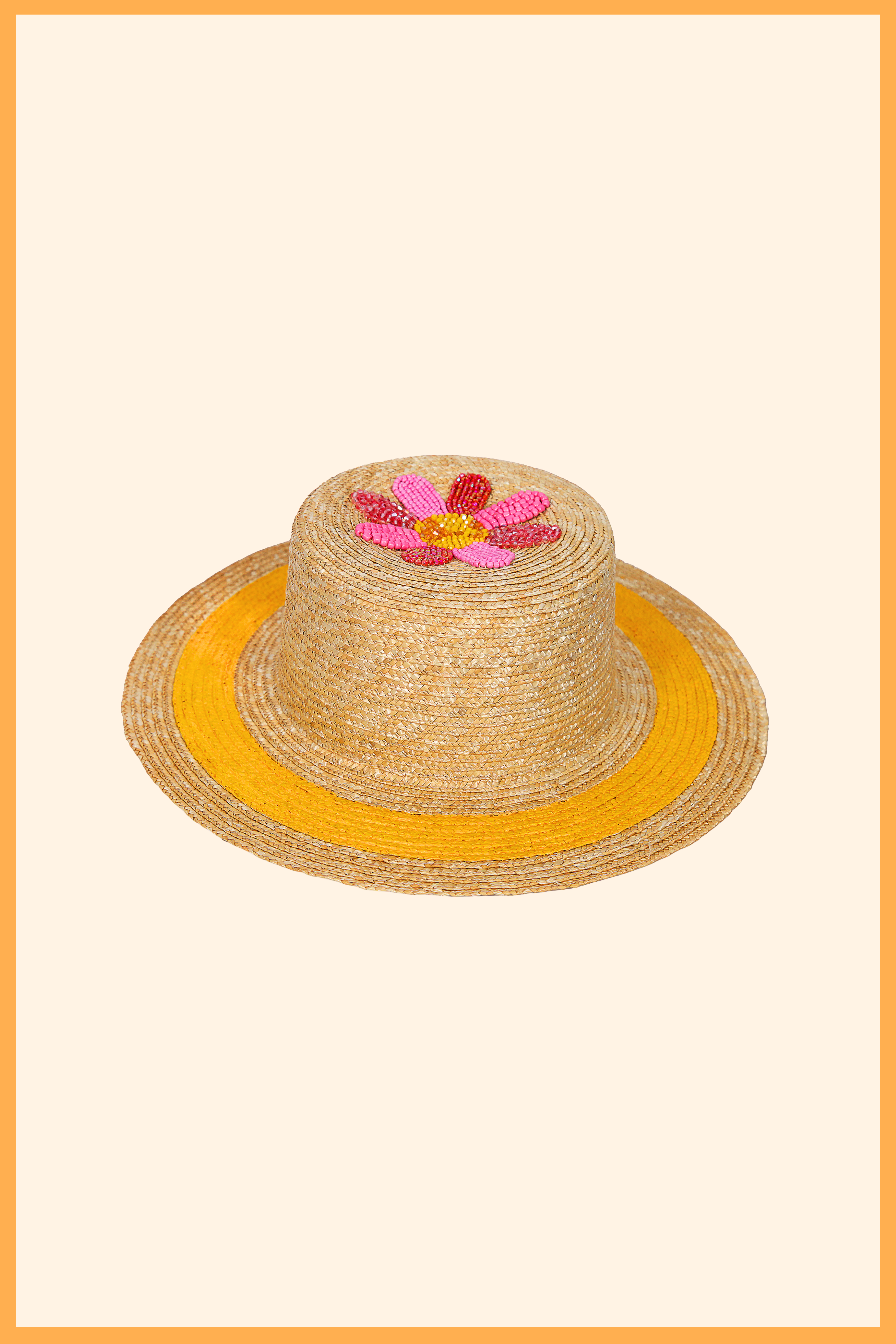 MAREA CUSTOMIZED LIGHTWEIGHT STRAW CANOTIER HAT
