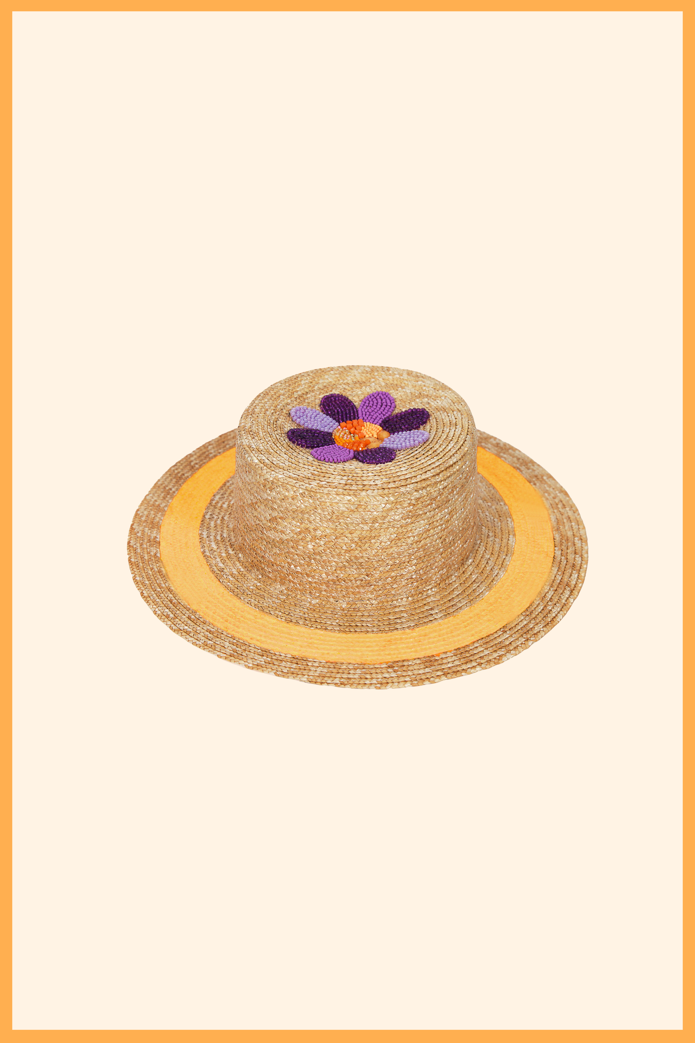 VAIA CUSTOM LIGHTWEIGHT STRAW CANOTIER HAT