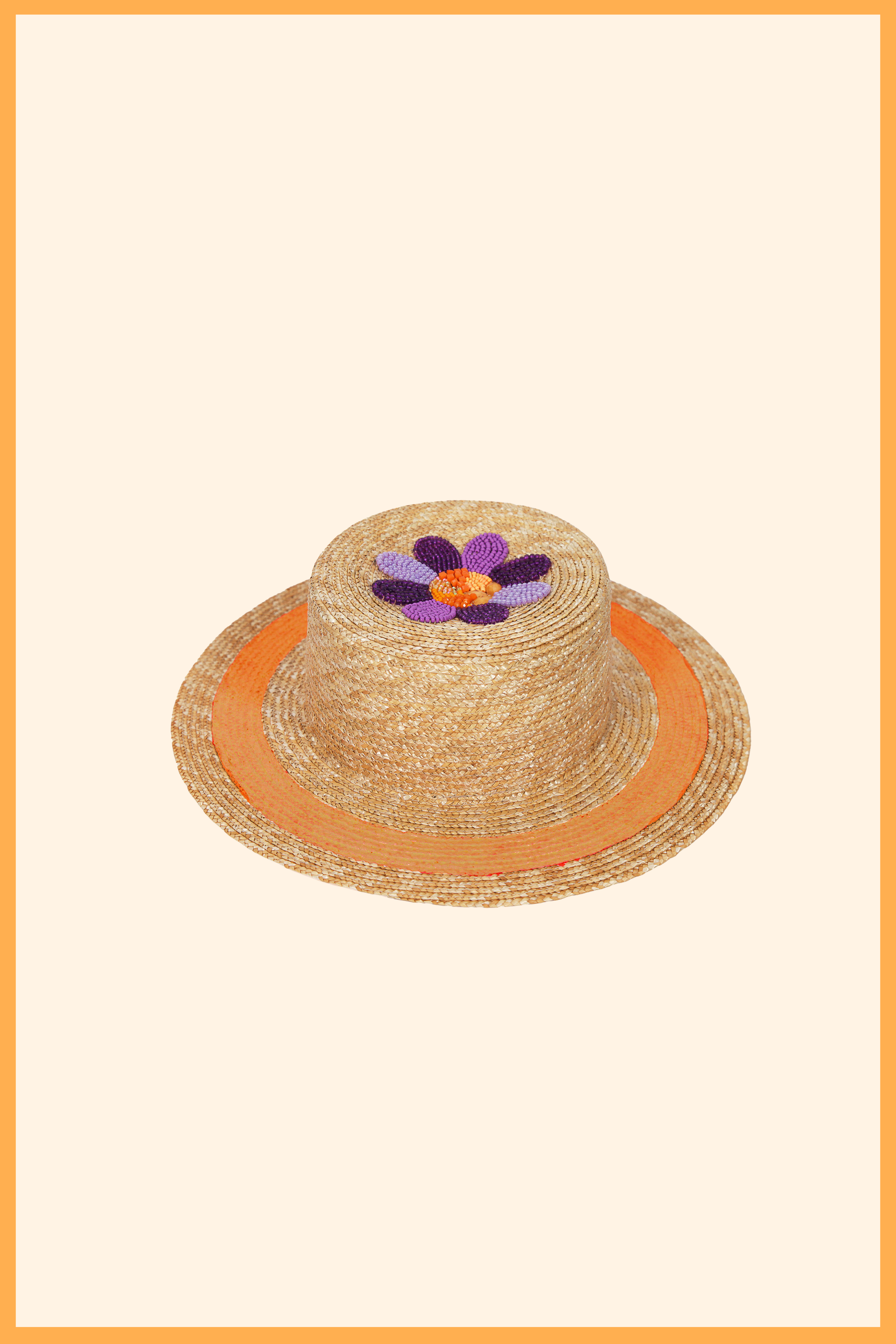 VAIA CUSTOM LIGHTWEIGHT STRAW CANOTIER HAT