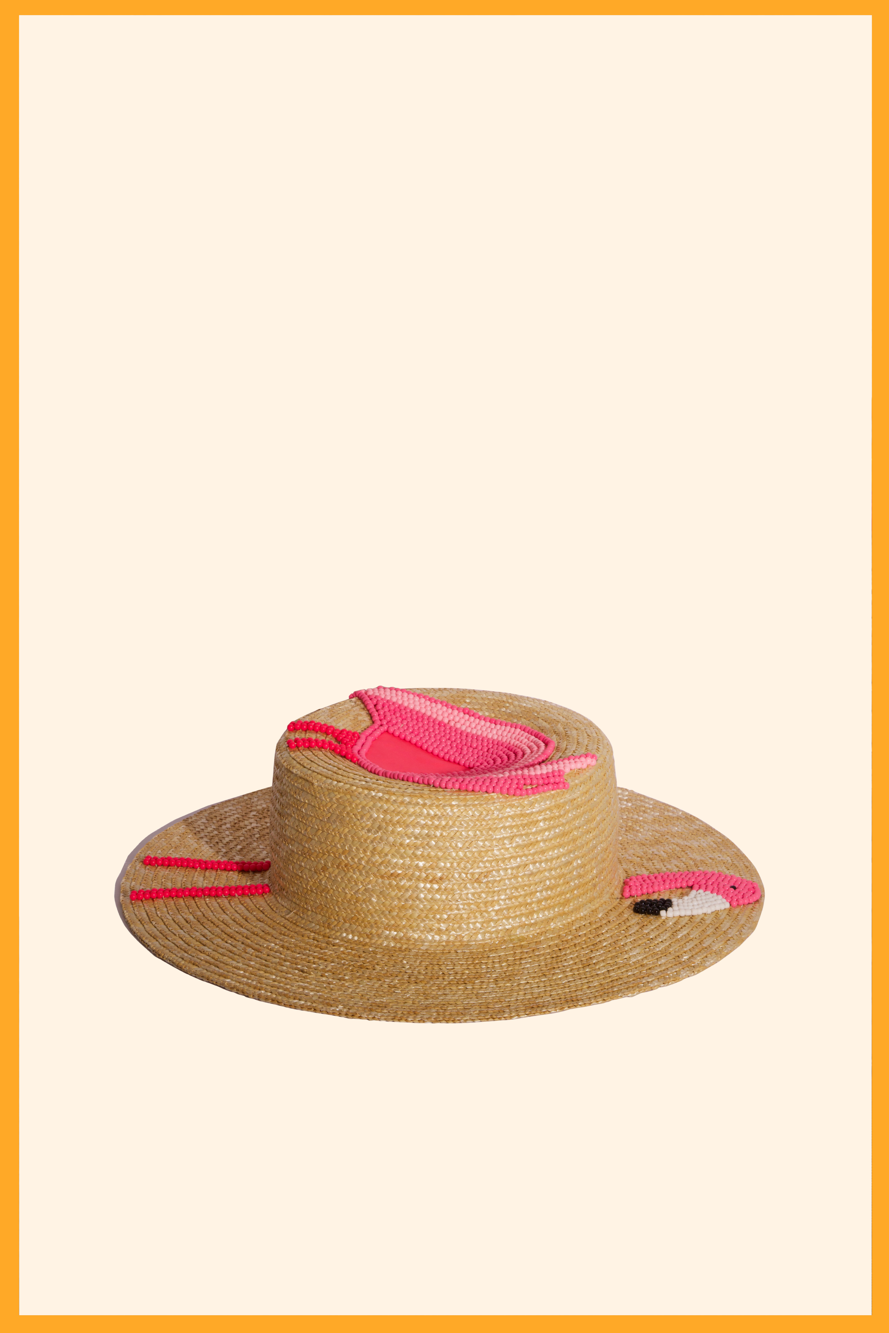 Chapeau de soleil Flamant Rose