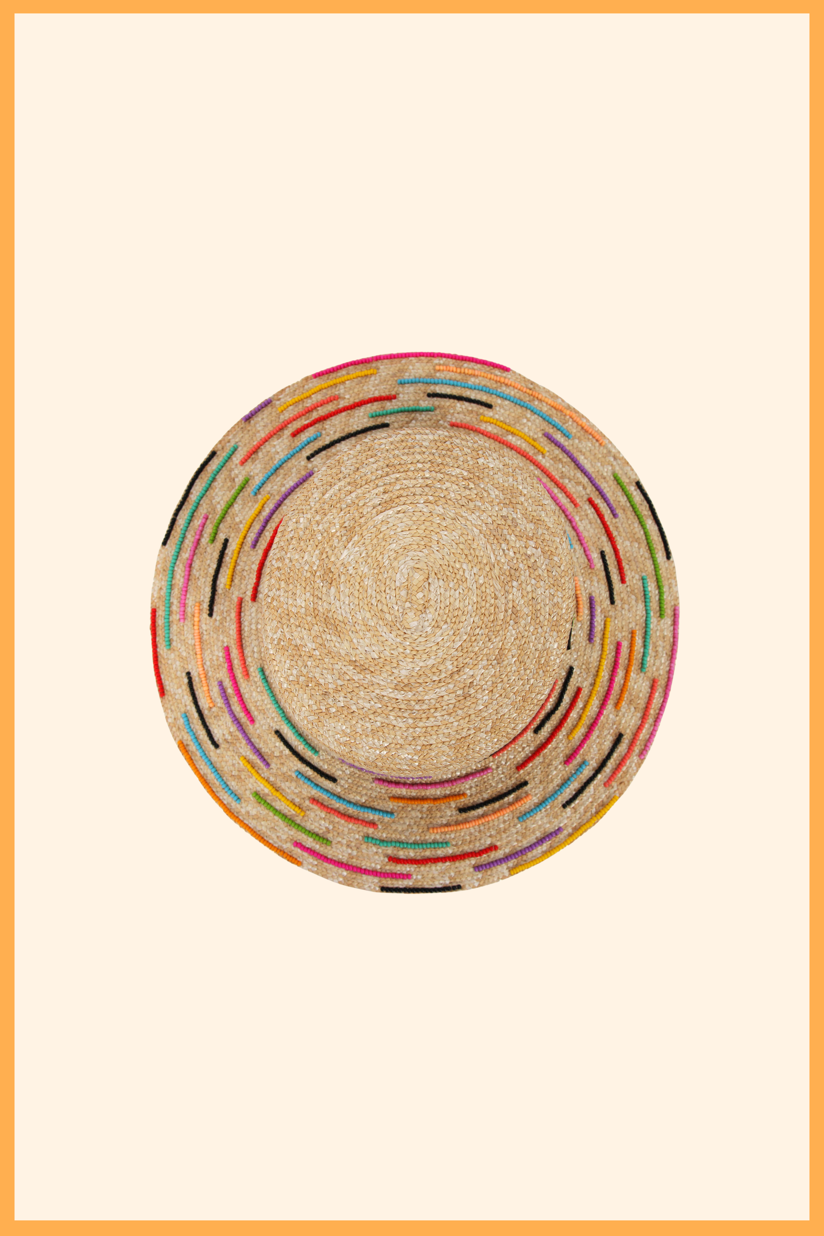 FIESTA PLAYA CUSTOM LIGHTWEIGHT STRAW CANOTIER HAT