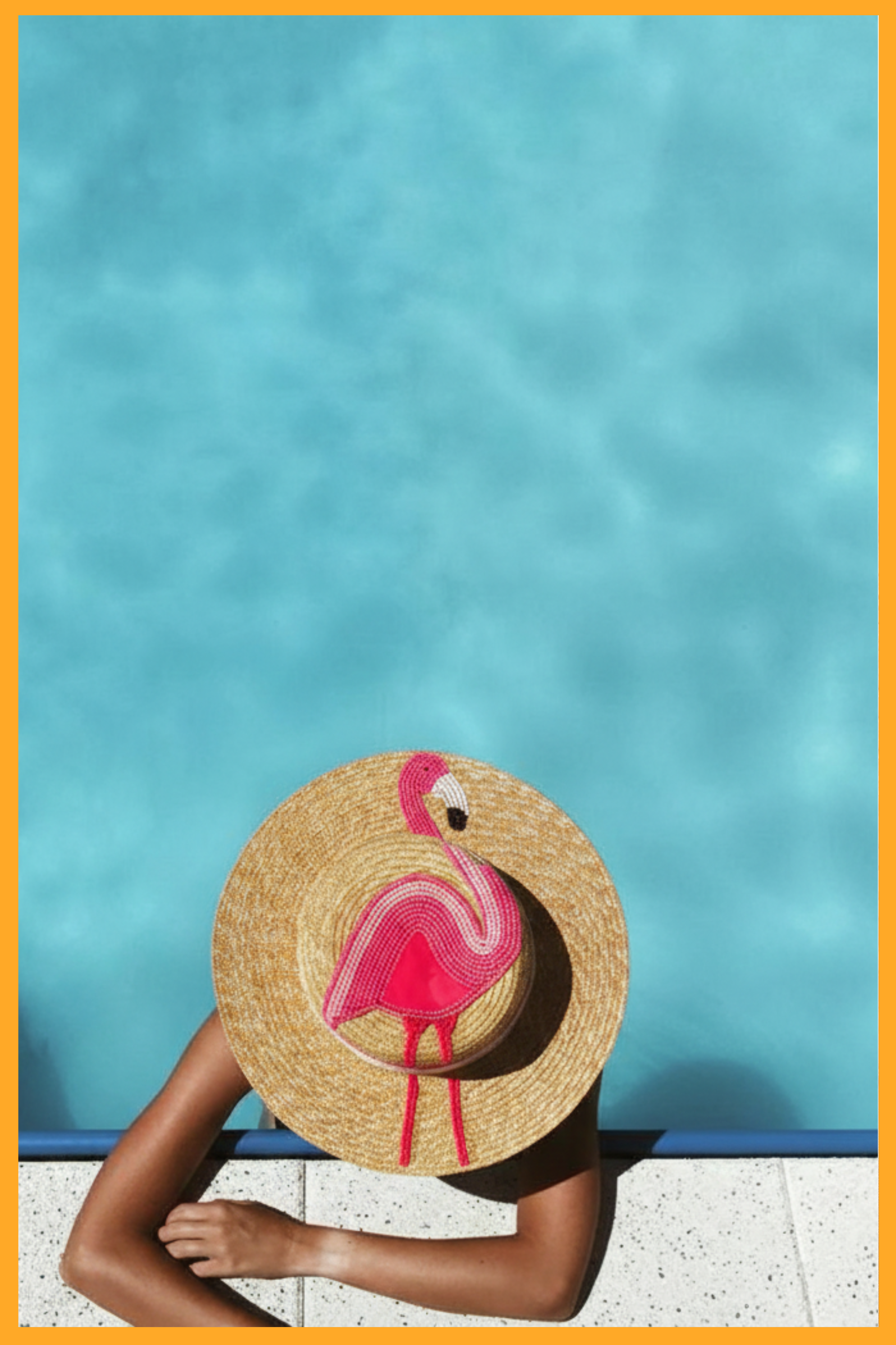 Chapeau de soleil Flamant Rose