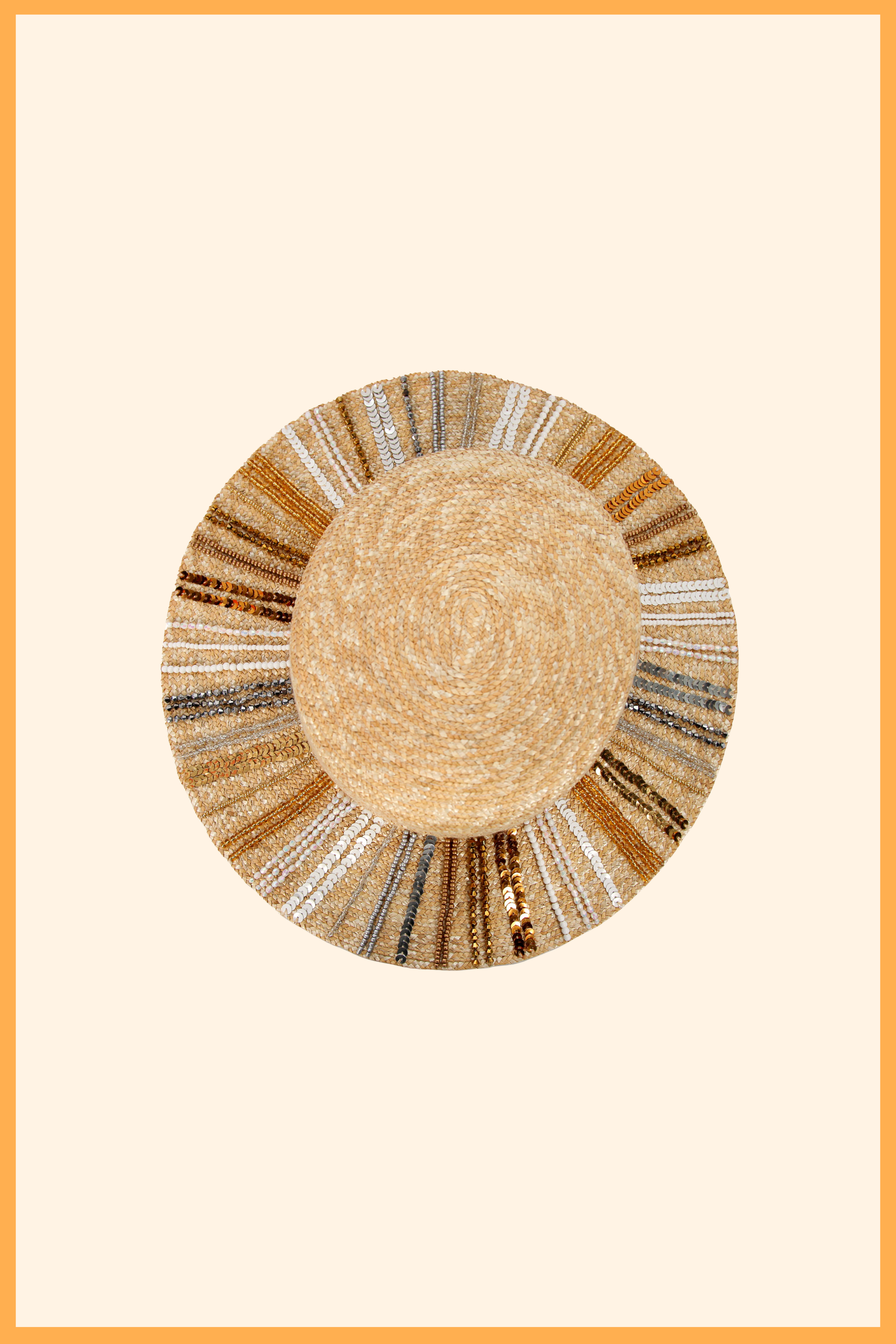 CHAPEAU DE PAILLE FORME CANOTIER MAHANA