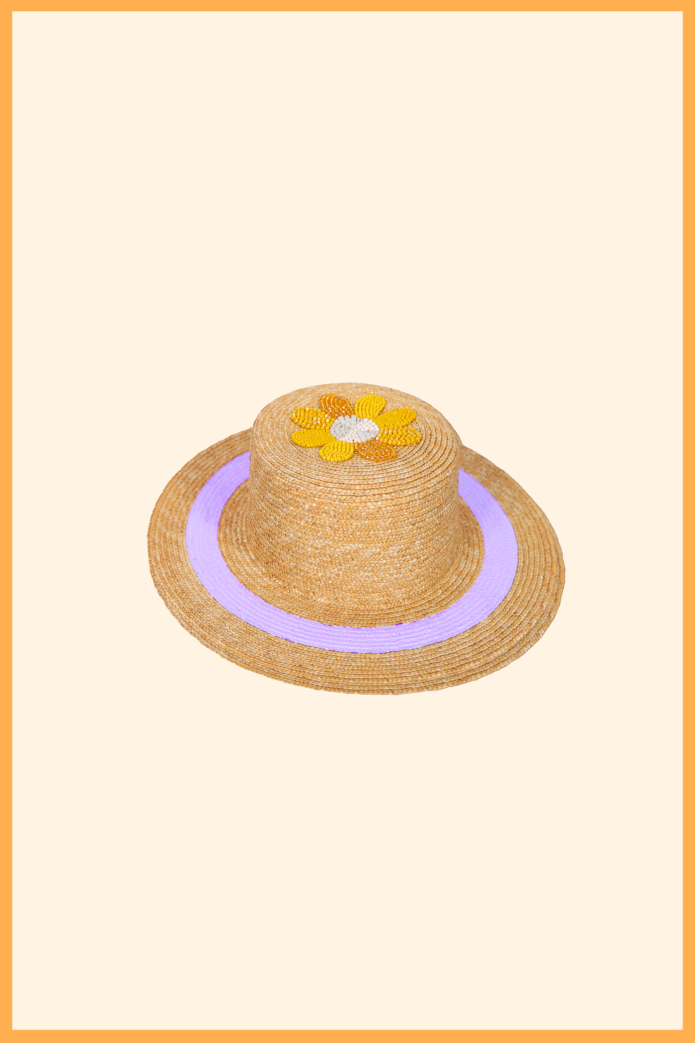 SAHA CUSTOM LIGHTWEIGHT STRAW CANOTIER HAT