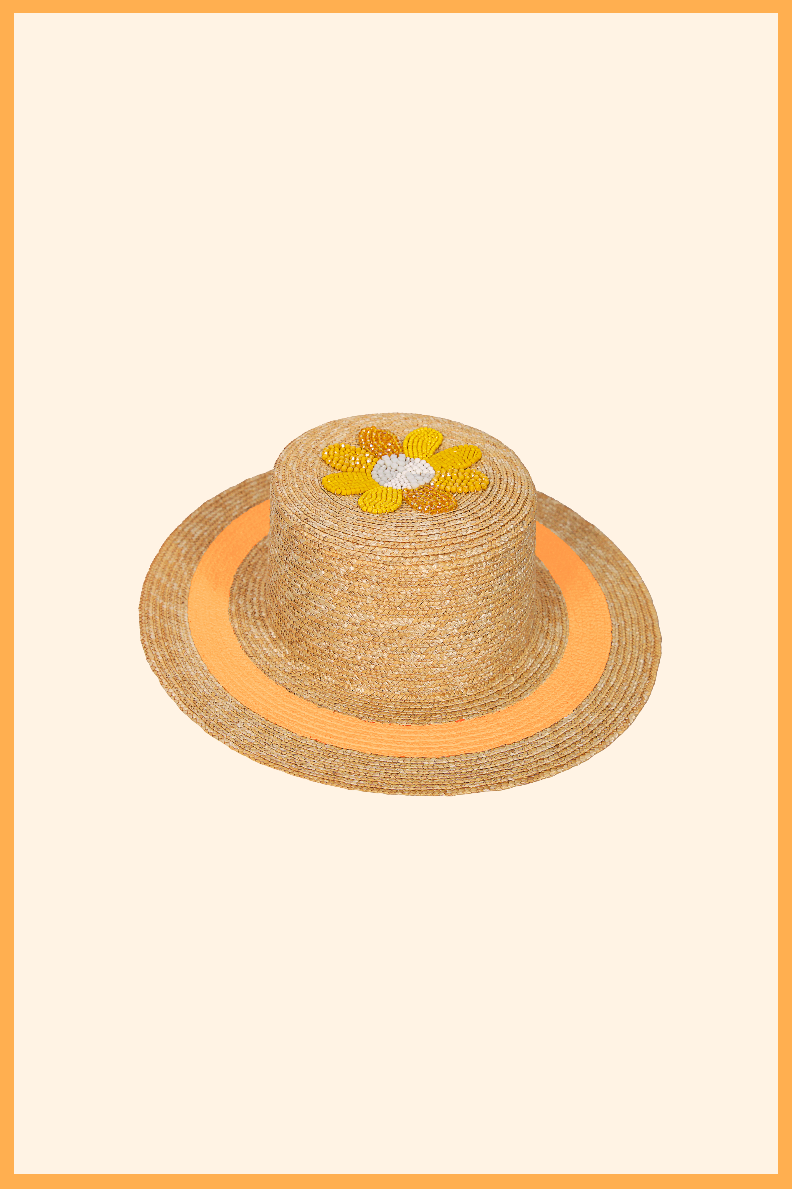 SAHA CUSTOM LIGHTWEIGHT STRAW CANOTIER HAT