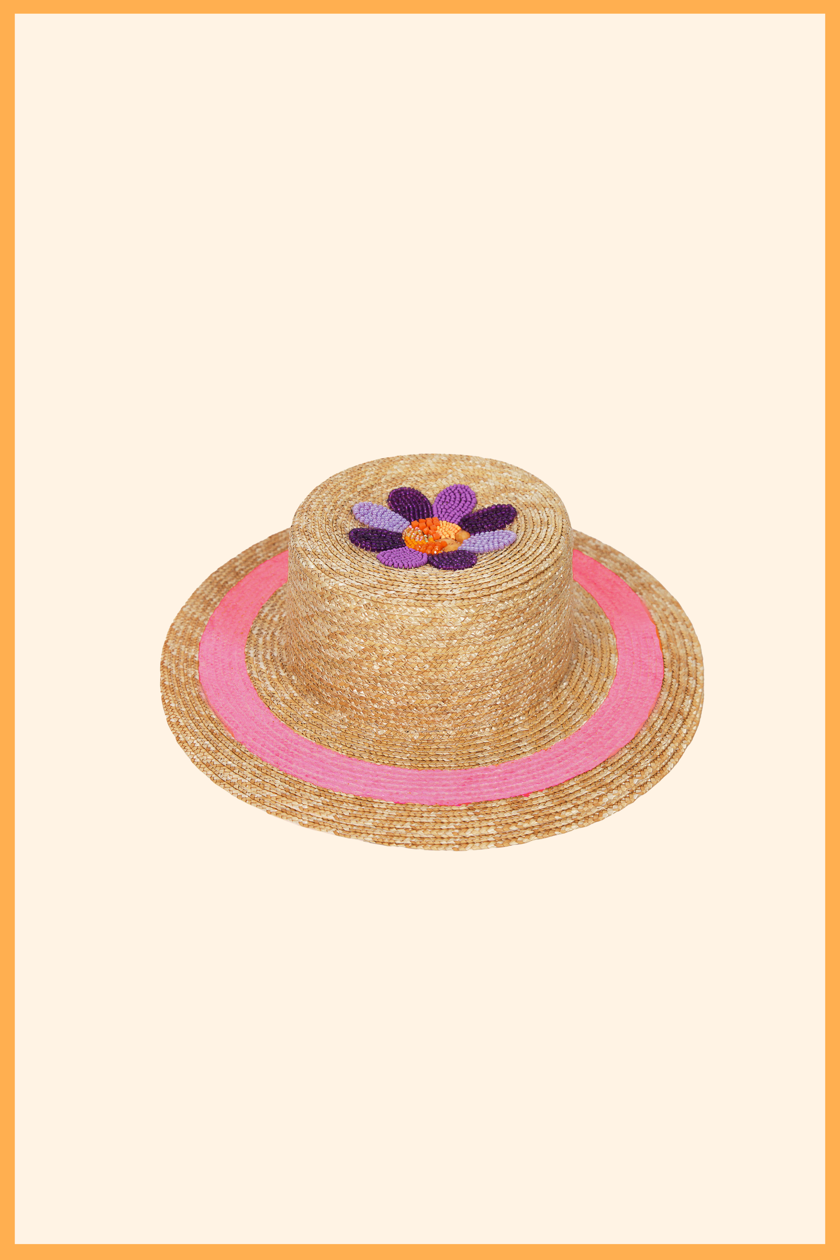 VAIA CUSTOM LIGHTWEIGHT STRAW CANOTIER HAT