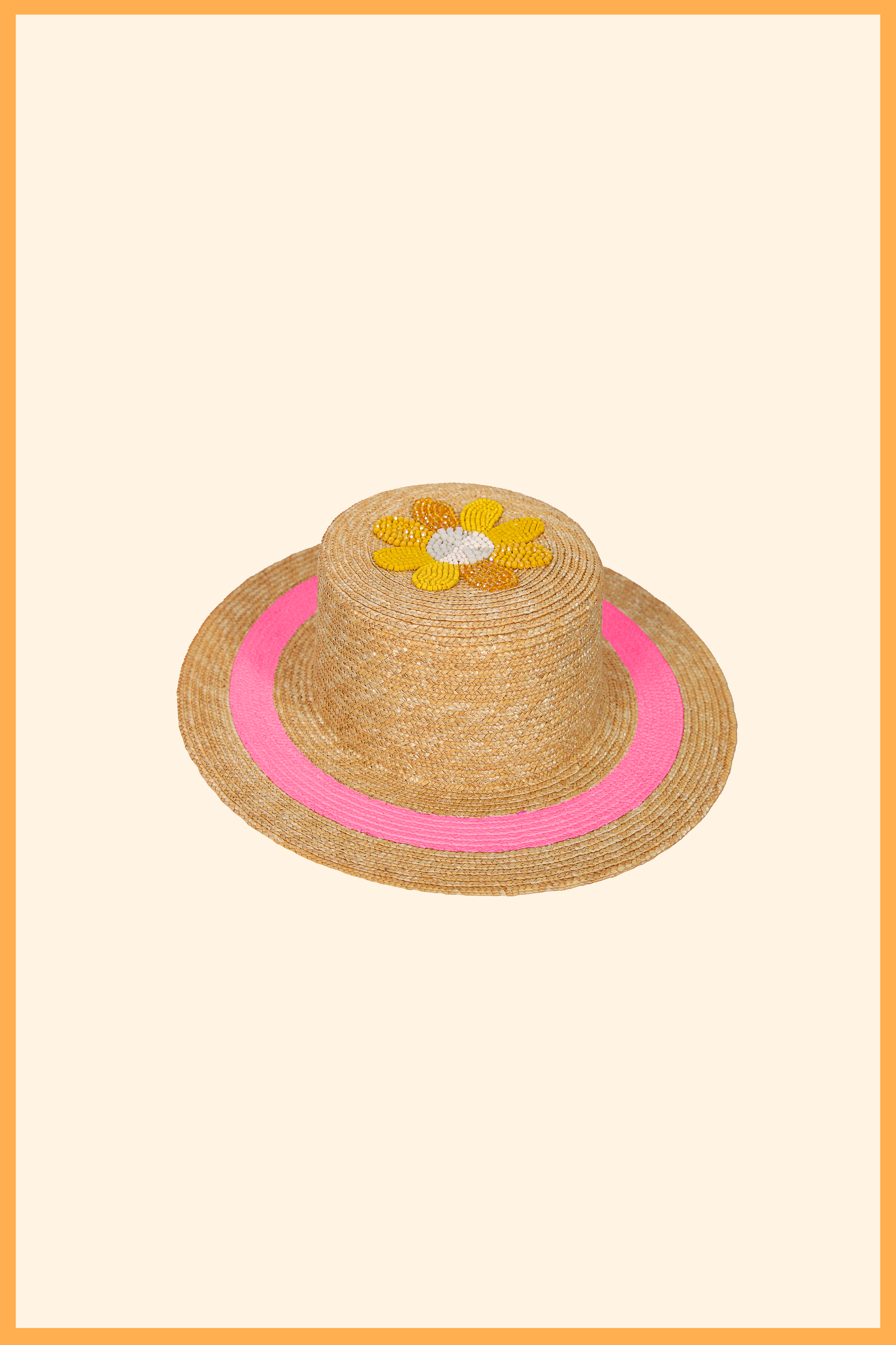 SAHA CUSTOM LIGHTWEIGHT STRAW CANOTIER HAT