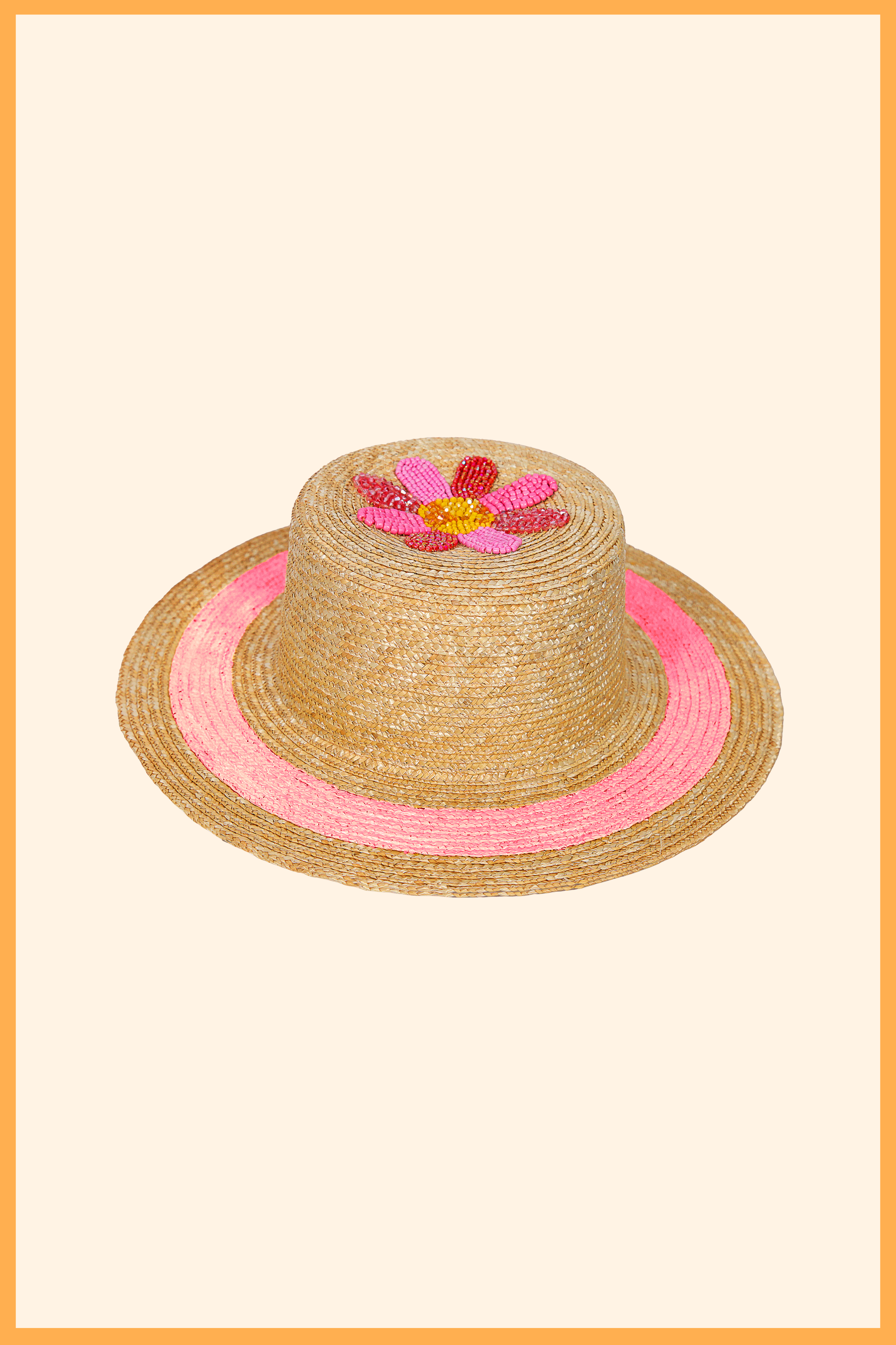 MAREA CUSTOMIZED LIGHTWEIGHT STRAW CANOTIER HAT