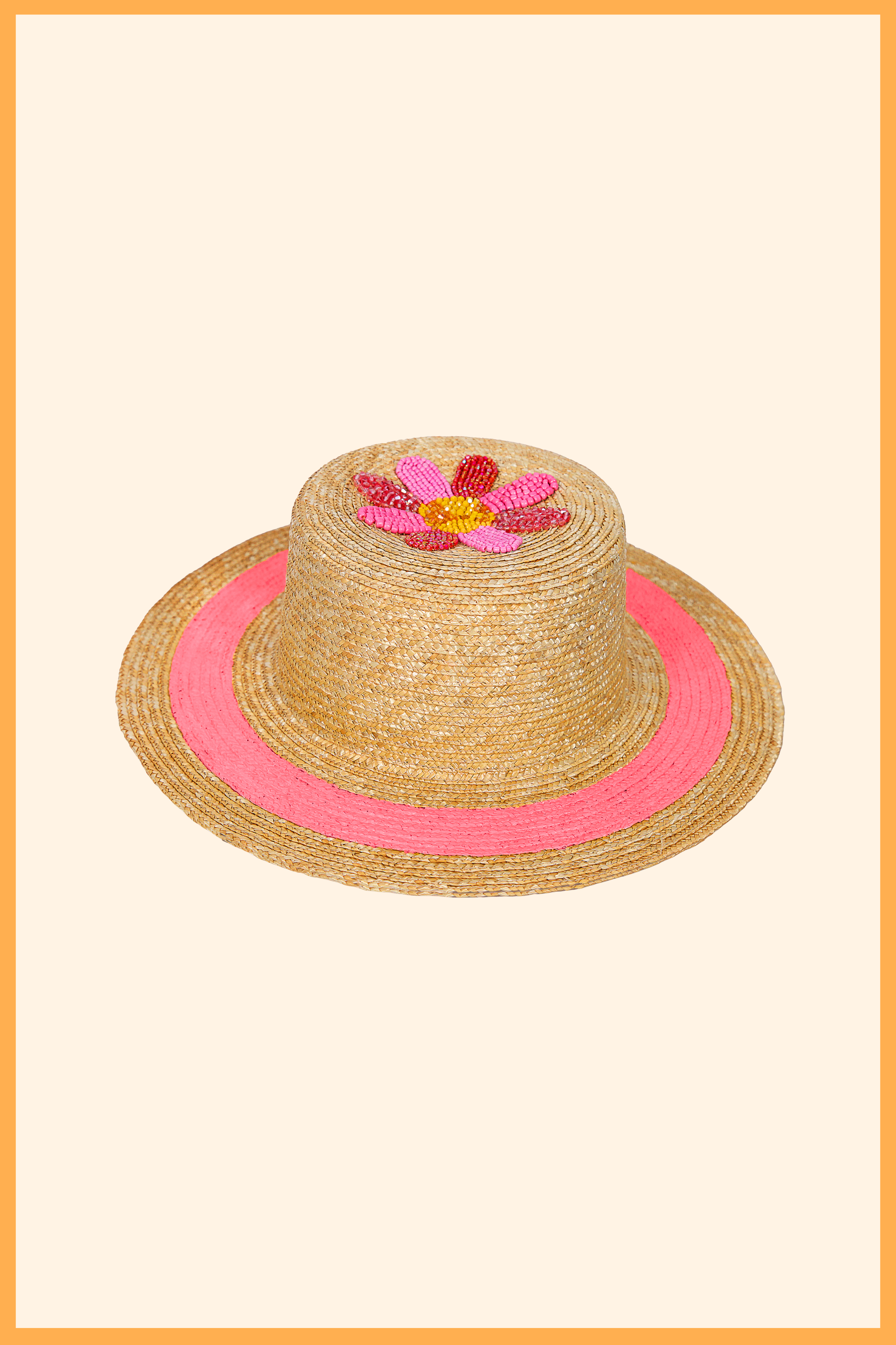 MAREA CUSTOMIZED LIGHTWEIGHT STRAW CANOTIER HAT