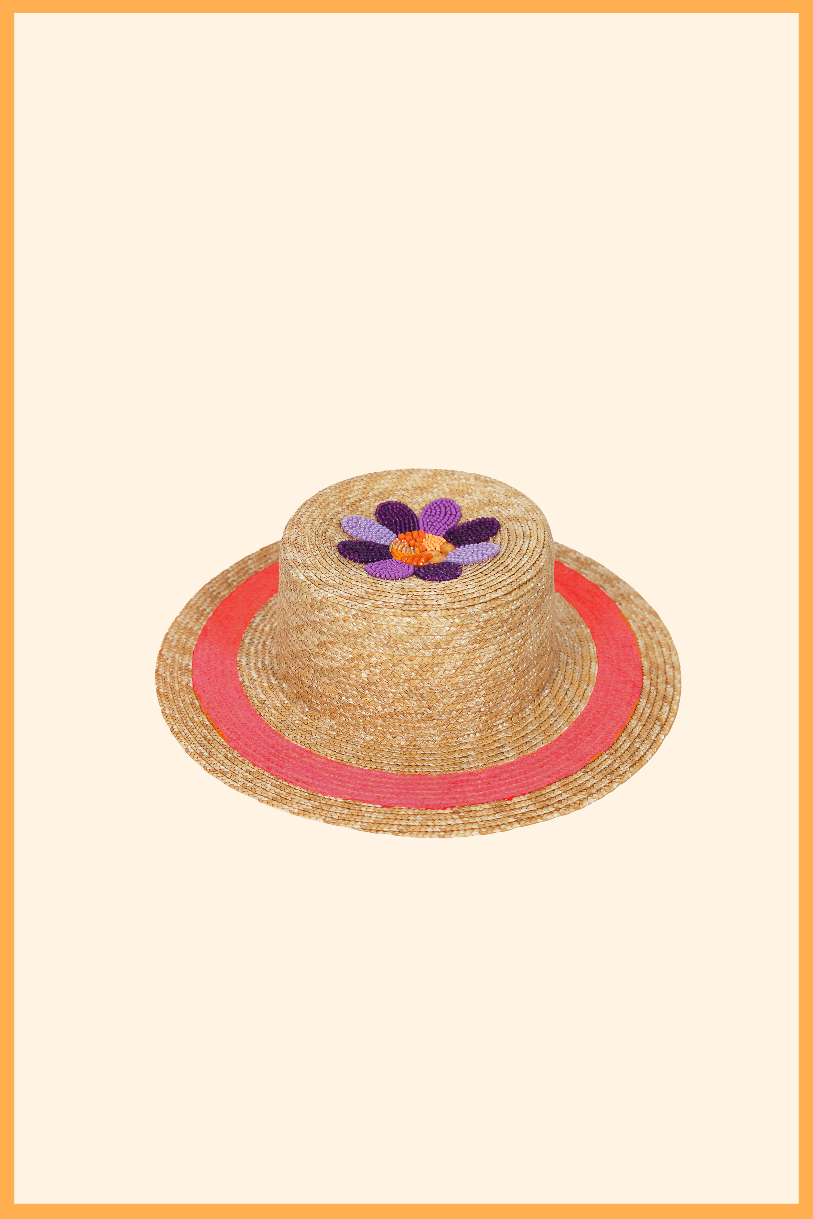 VAIA CUSTOM LIGHTWEIGHT STRAW CANOTIER HAT