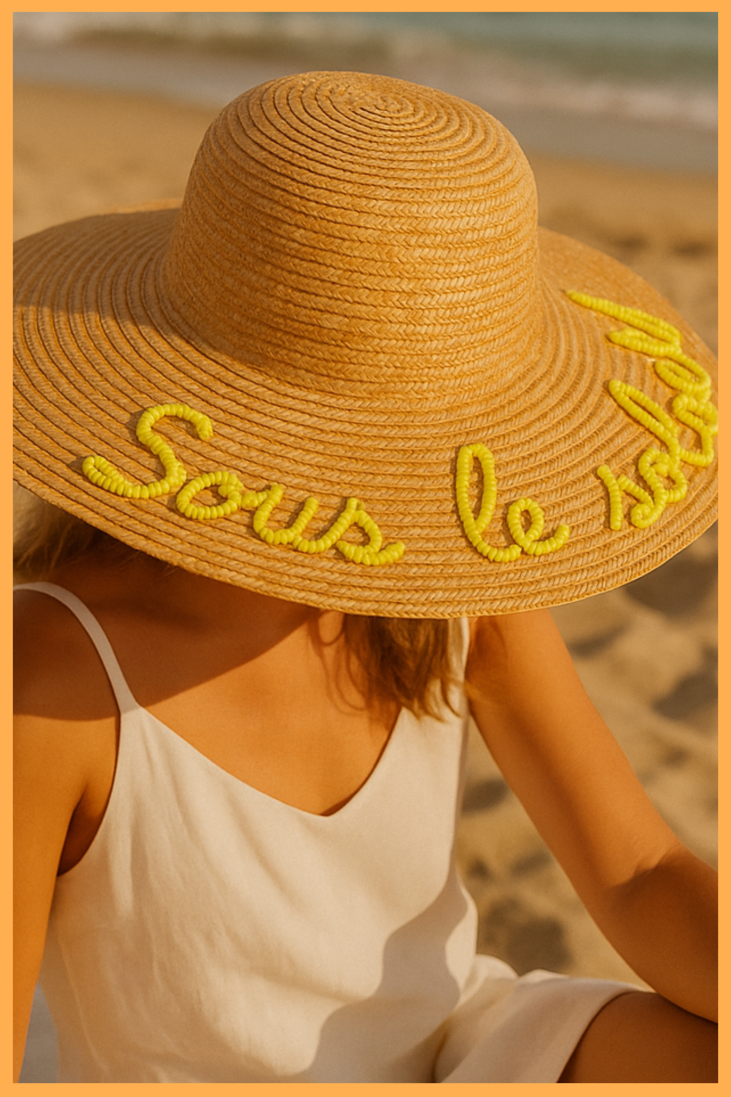 CHAPEAU À BORD LARGE PERSONNALISÉ - LUCE