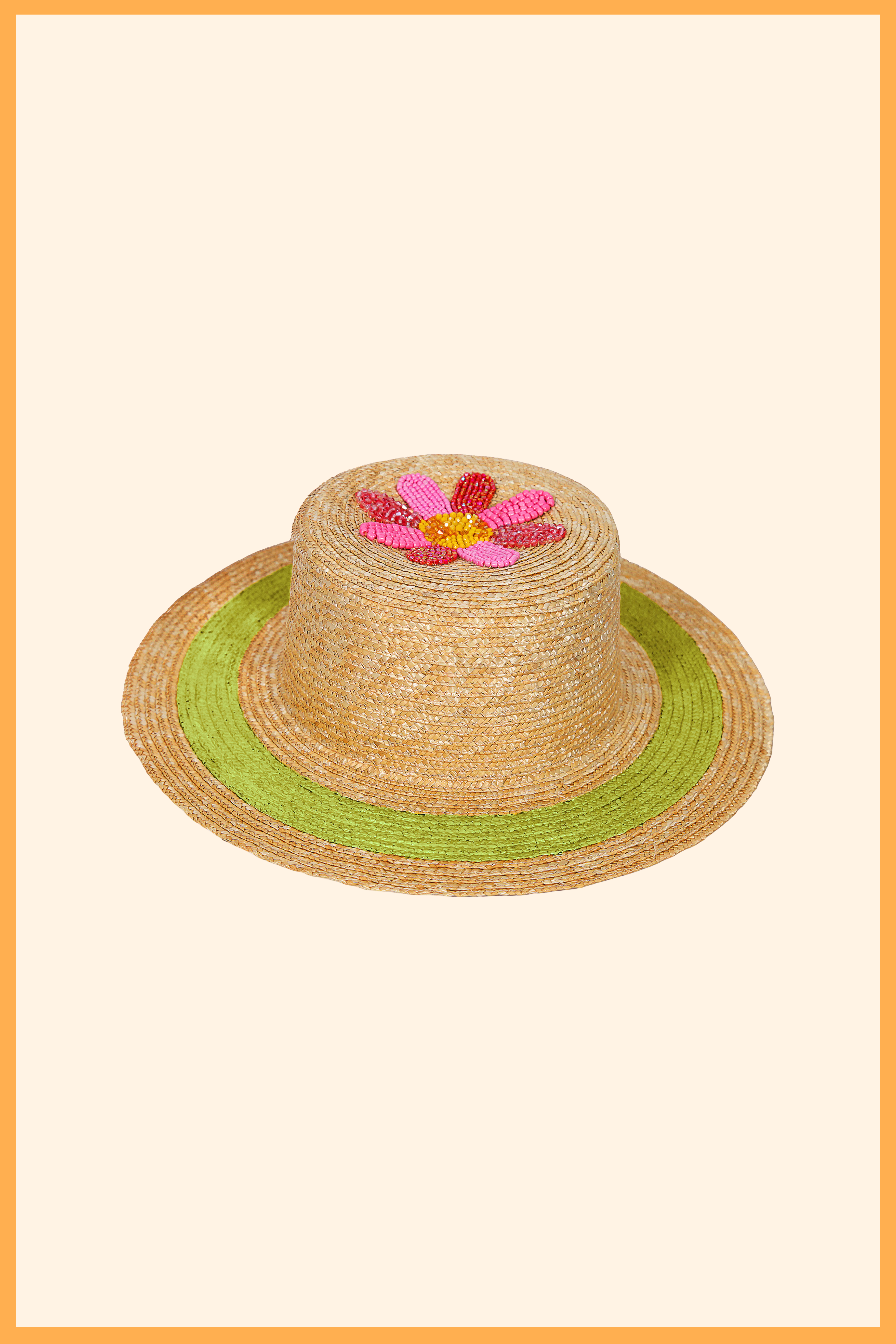 MAREA CUSTOMIZED LIGHTWEIGHT STRAW CANOTIER HAT
