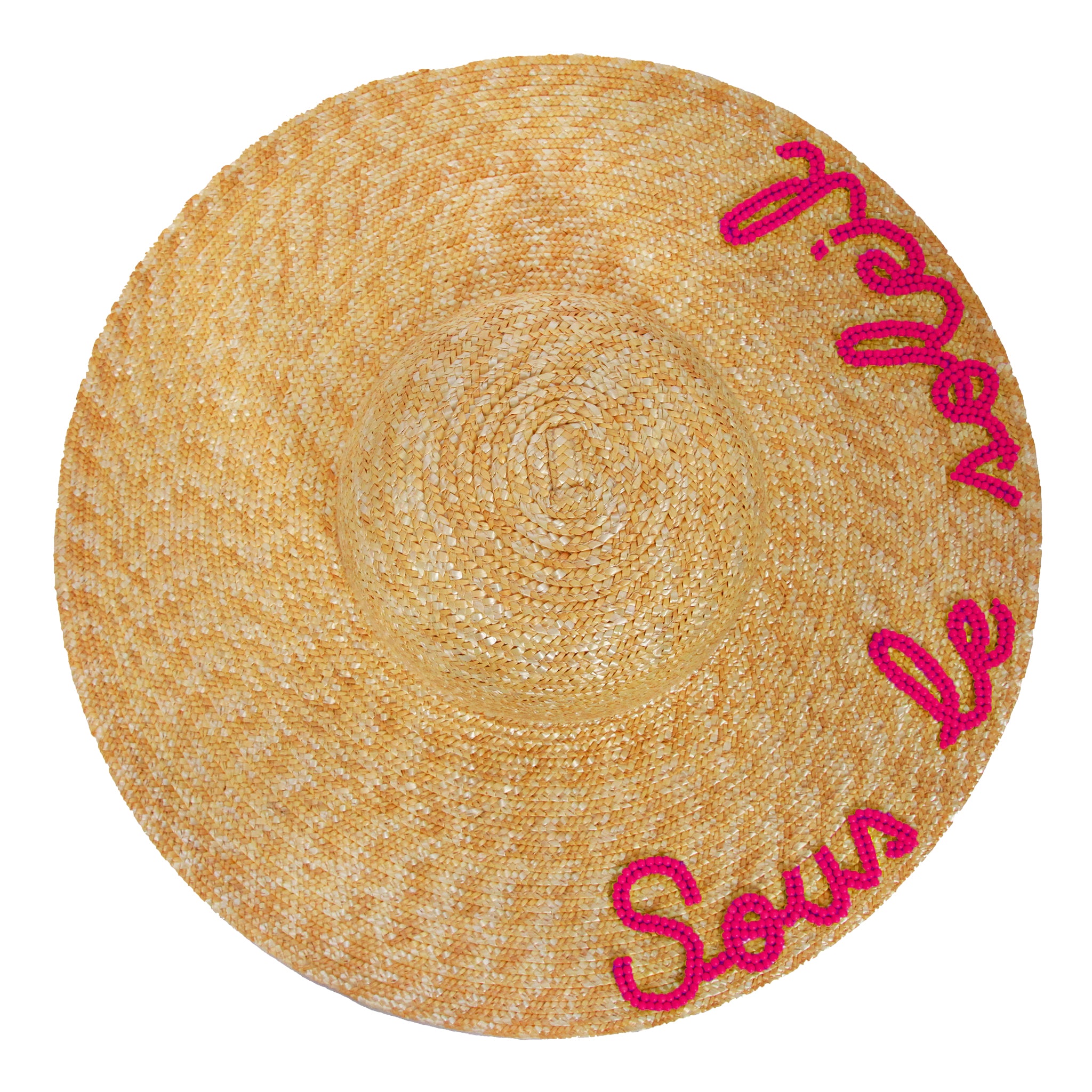CHAPEAU À BORD LARGE PERSONNALISÉ BLANC  - LUCE
