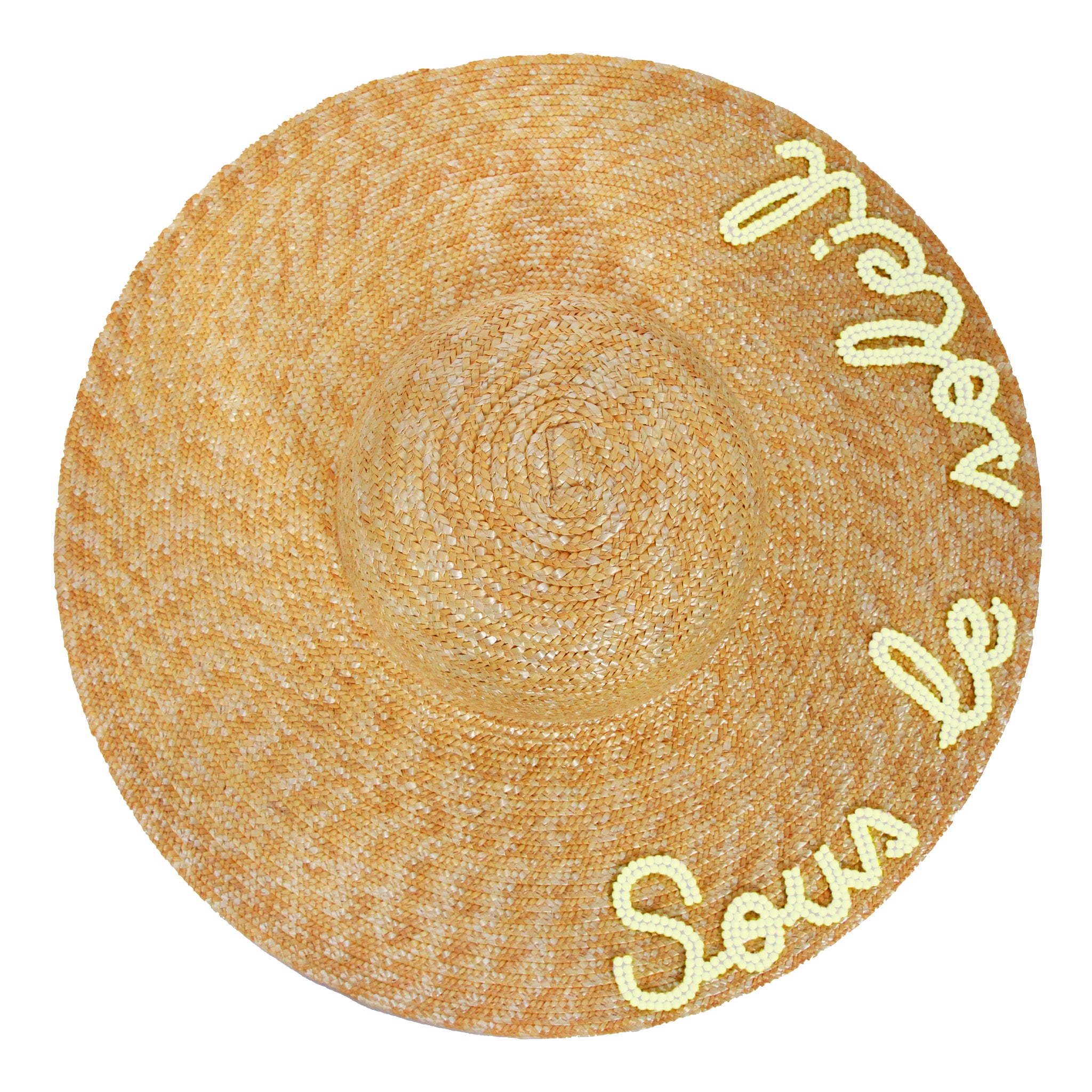 CHAPEAU À BORD LARGE PERSONNALISÉ BLANC  - LUCE